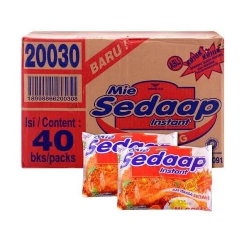 

MIE SEDAP ORIGINAL 1 DUS ISI 40