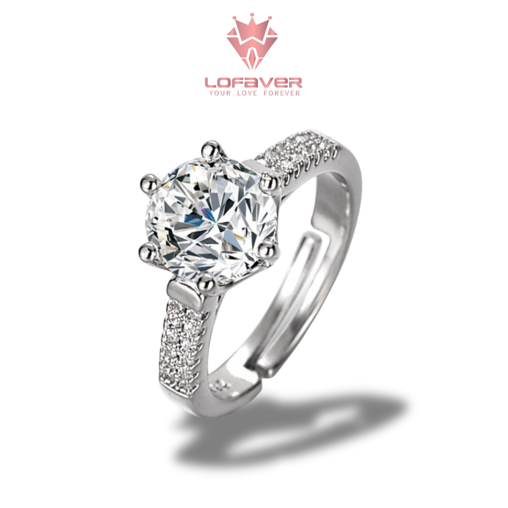 Lofaver - Cincin Wanita Desain Elegan Cantik Tidak Menghitam COD