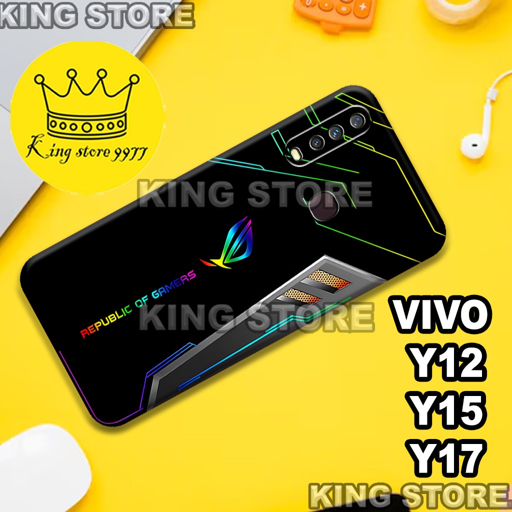 (KS21)  Softcase karet untuk VIVO Y12 - Y15 - Y17 Motif gambar karakter Cowok/casing VIVO Y12 - Y15 
