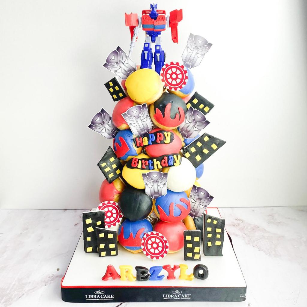 

Donat Ulang Tahun/Donat Birthday/Donat Tower Tema Transformers/Donat Birthday jakarta