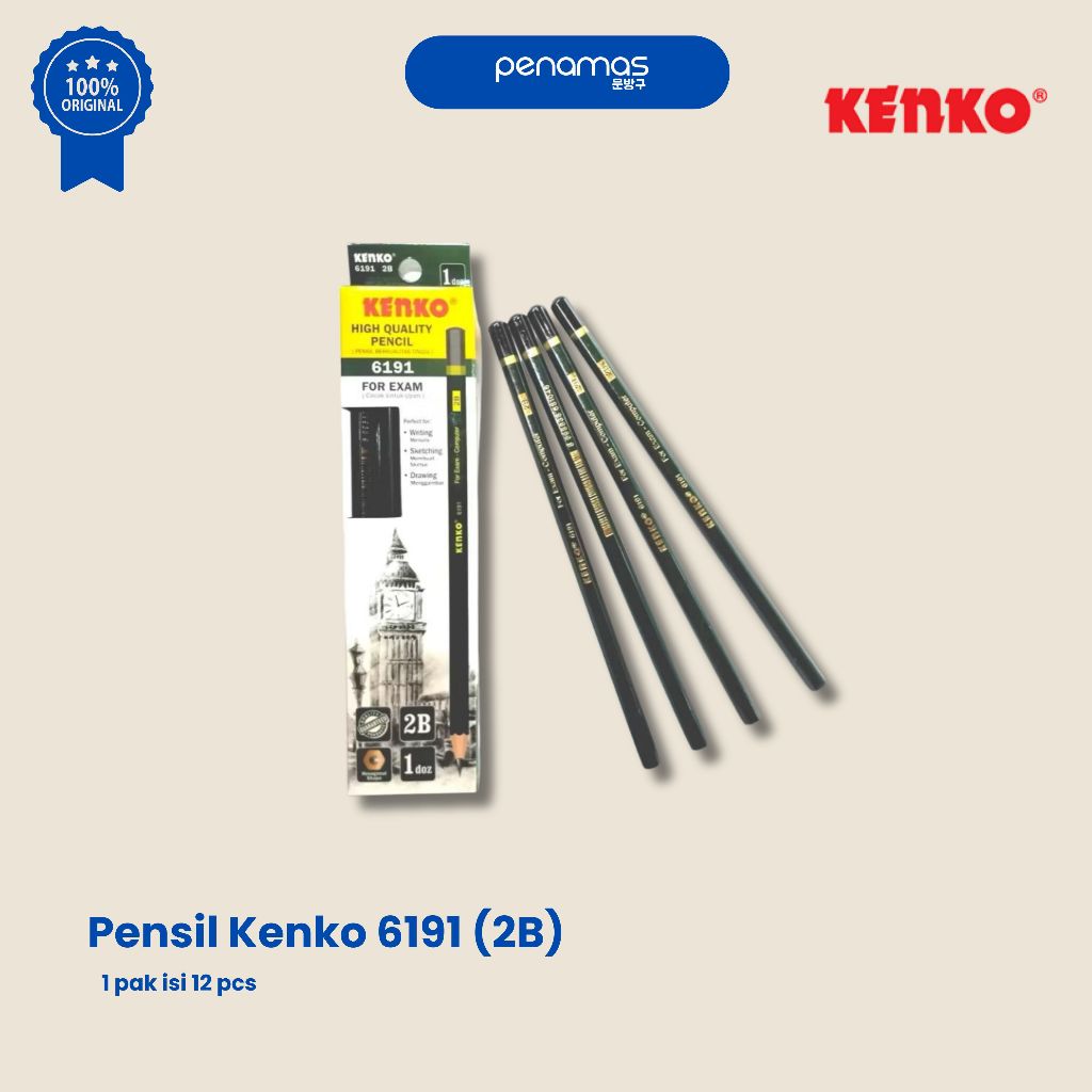 

PENSIL KENKO 6191 (2B) / PAK