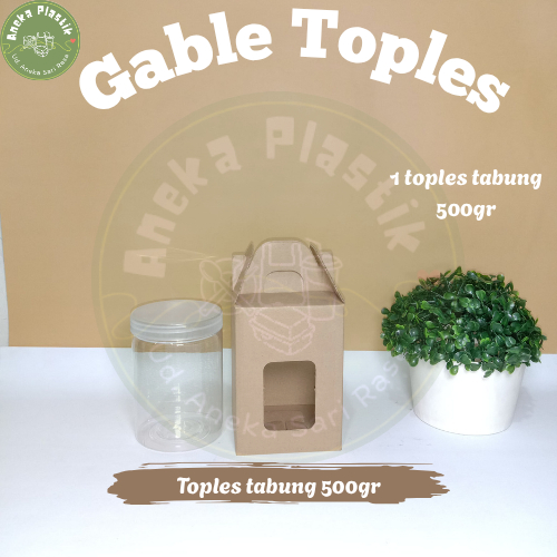 

Box E-Flute Gable Box/Box Jinjing Muat 1 Toples 500 gr untuk Box kue kering, Hampers dll