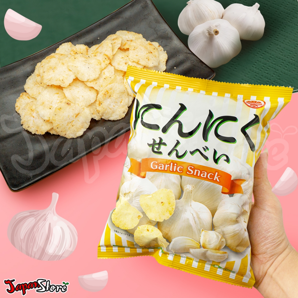 

Katou Garlic Senbei [Kraker Beras Rasa Gurih Bawang]