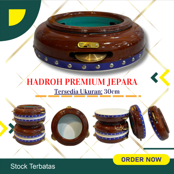 Hadroh kualitas super Kayu nangka ukuran 30 model jepara kualitas super