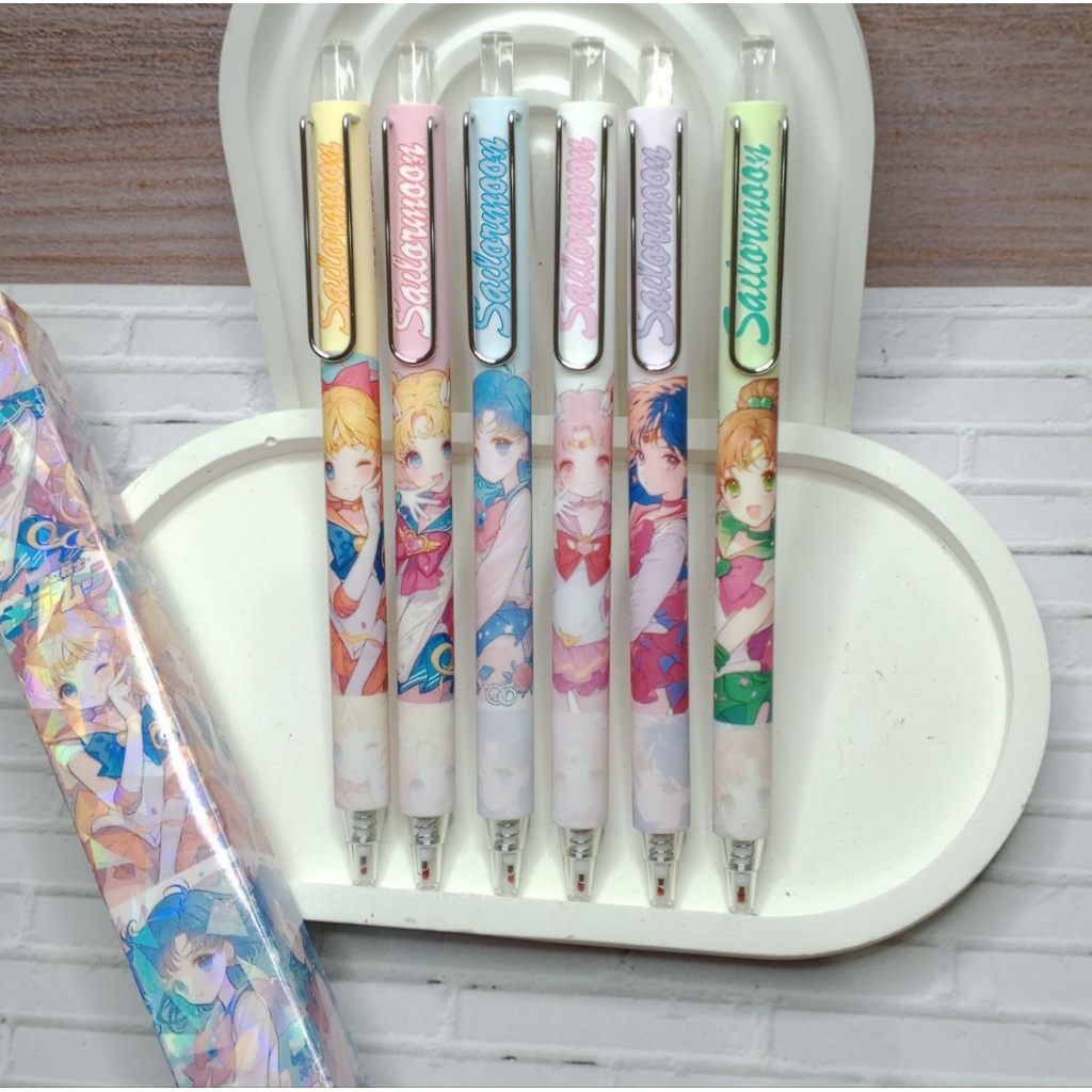 

Pulpen Stitch Winnie the Pooh Sailormoon Tinta Premium
