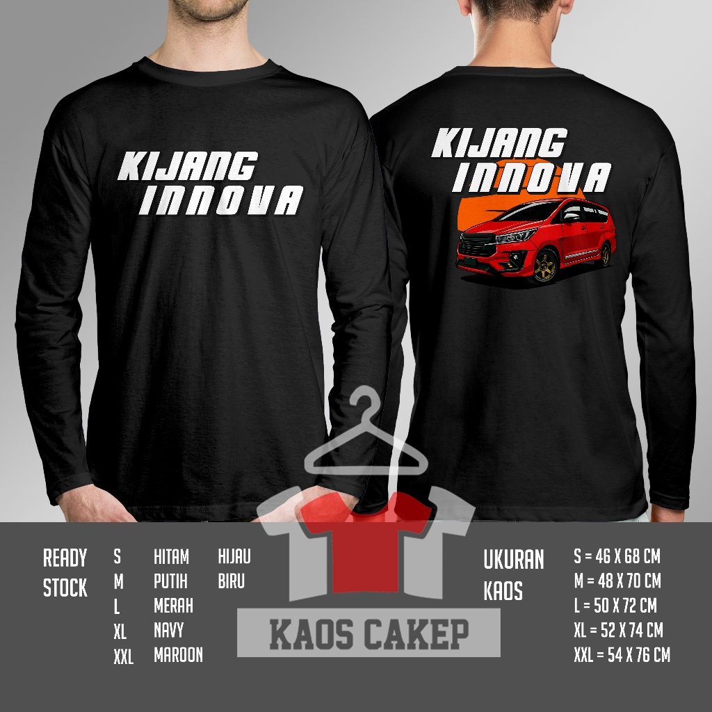Kaos Otomotif Kijang Innova Desain Terbaru Db Lengan Panjang Baju Distro