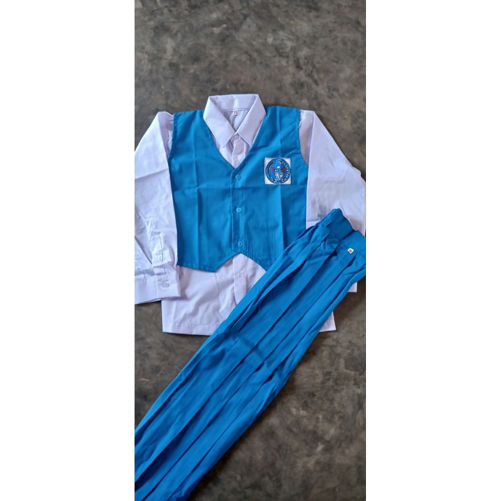 setelan seragam  Nasional biru benhur