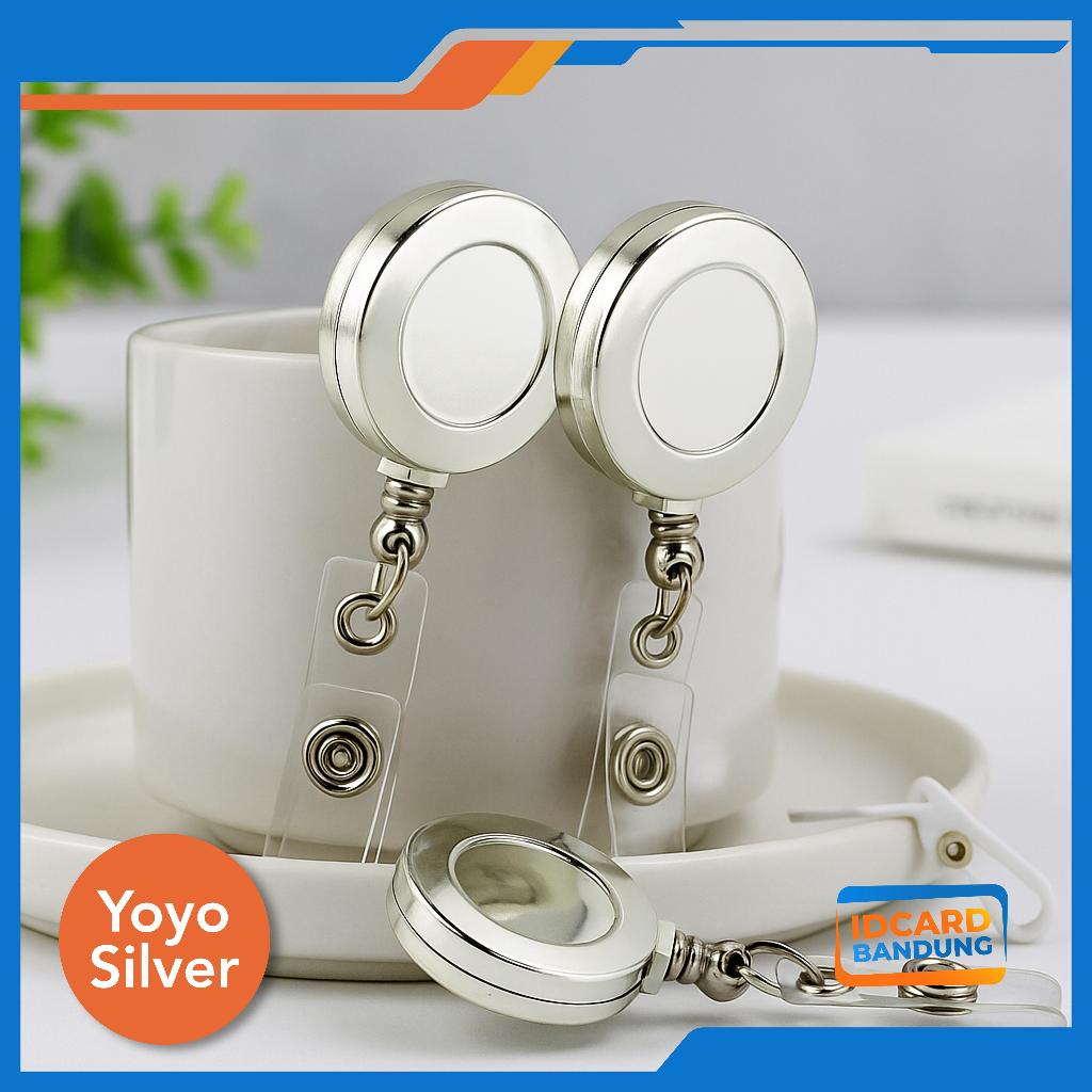 

YOYO Tali Id Card Gantungan ID CARD Hang Tag Name Tag Standard SILVER