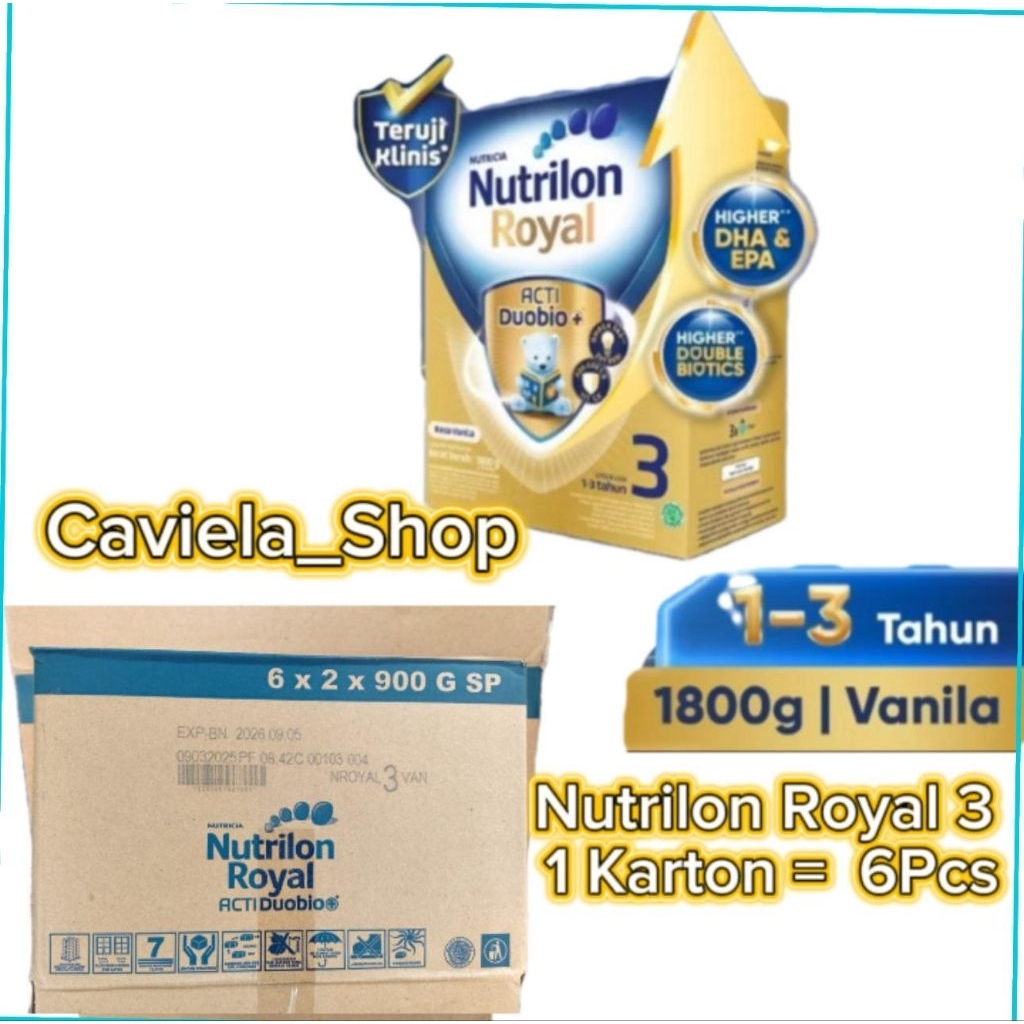 

Nutrilon 3 Vanila 1800gr x 6pcs/kotak (1karton isi 6pcs) promo
