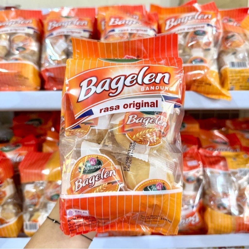 

Sharon Bakery Bagelen Original 300gr dan 100gr Bagelen Coklat Bagelen Keju Bagelen