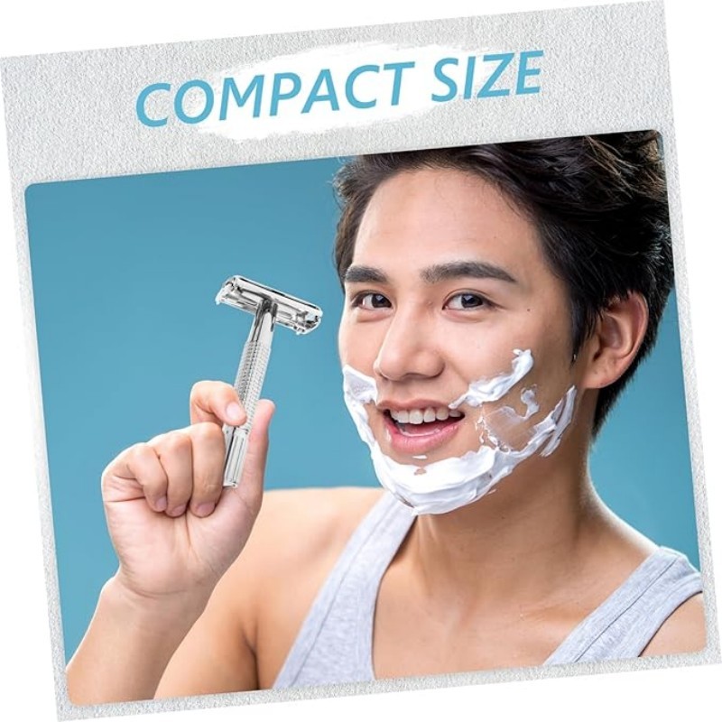 Razor Manual Pria Alat Cukur Jenggot Stainless Pisau Cukur Kumis Jenggot Pencukur Kumis Dan Jenggot