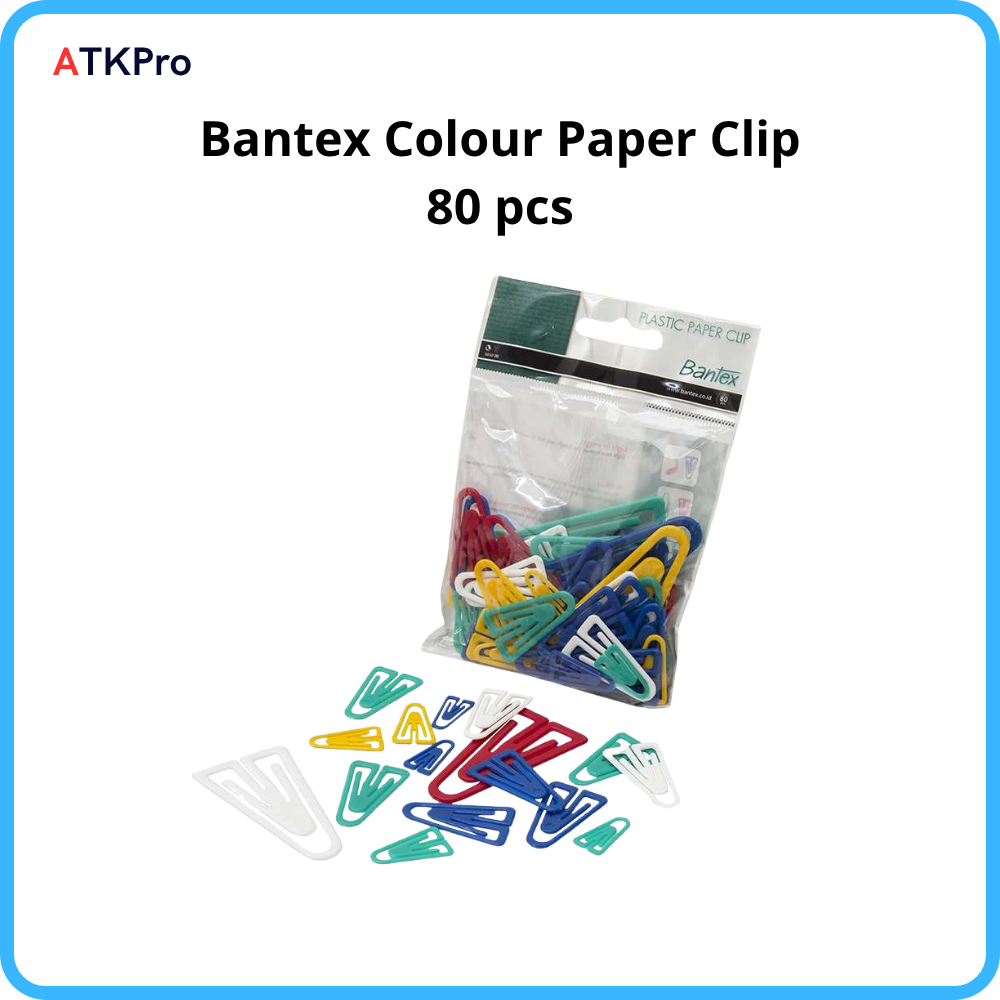 

Bantex Colour Paper Clip 80 pcs 8850 00 Paper Klip Bantex Warna Warni Lucu