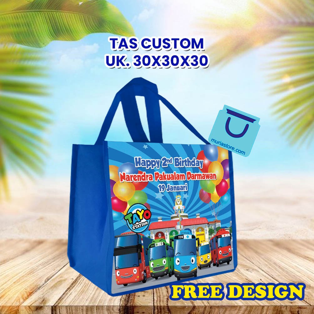 

TAS CUSTOM UK 30 X 30 X 30 , BAHAN TEBAL