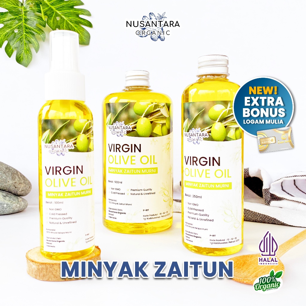 

Minyak Zaitun Sehat EVOO Organik Extra Virgin Olive Oil Murni Asli