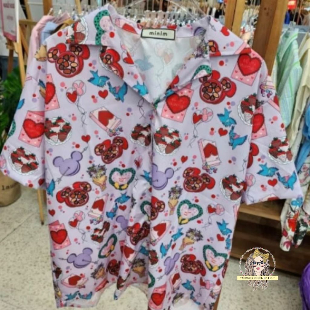 [READY] 100% BANGKOK THAILAND MINIM KEMEJA SNOOPY SHIRT TANGAN PENDEK KERAH BLAZER KANCING BUSUI FRI