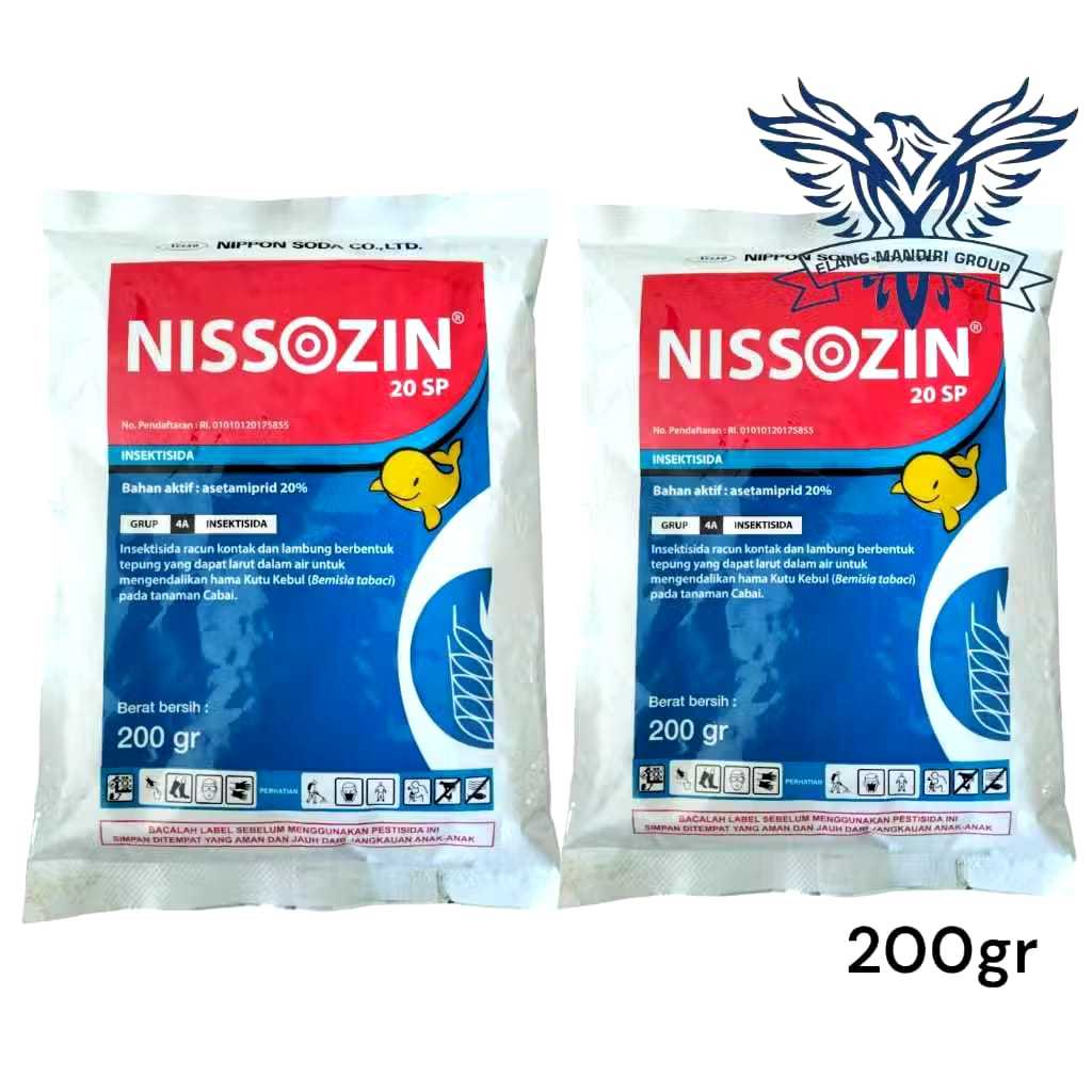 Nissozin 20SP 200gr Acetamiprid Insektisida pengendali hama pada tanaman agricon