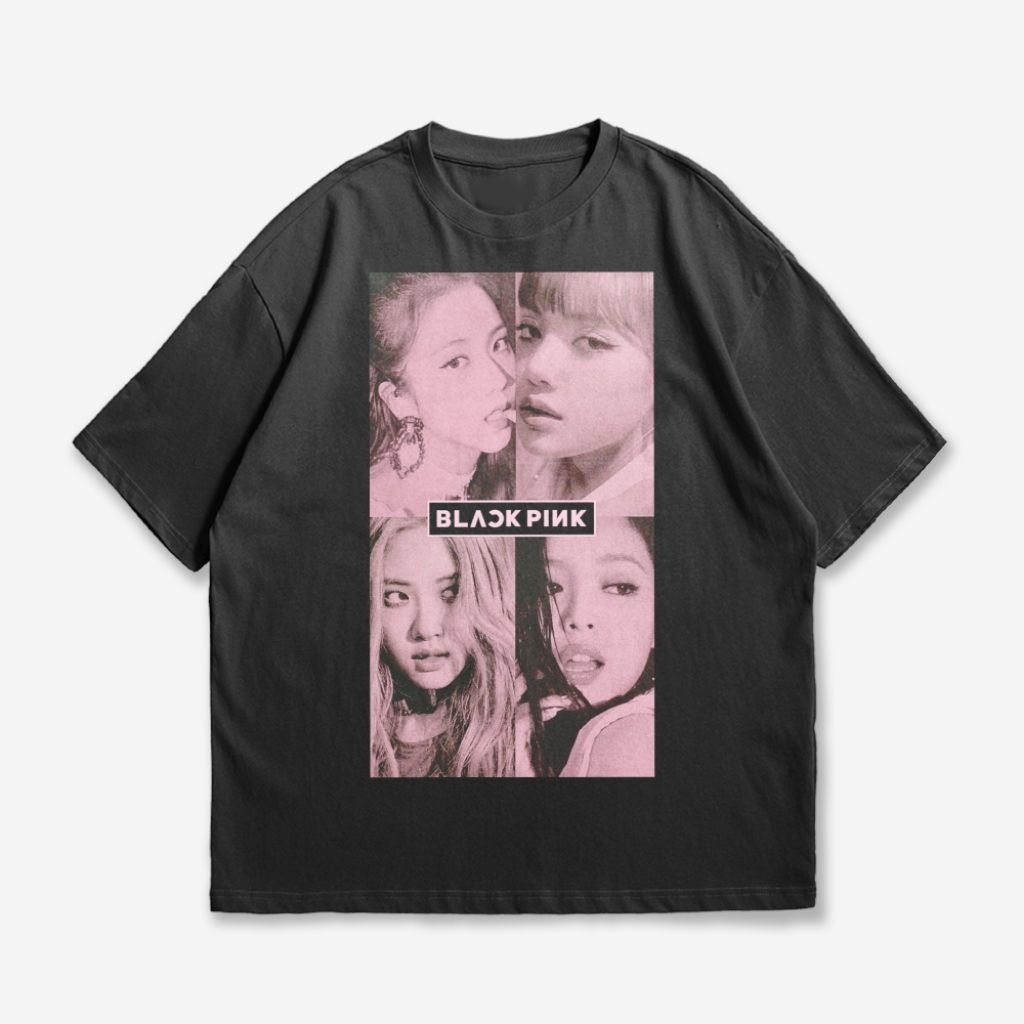 Tshirt Oversize Blackpink Deadline Kaos Kpop Tshirt
