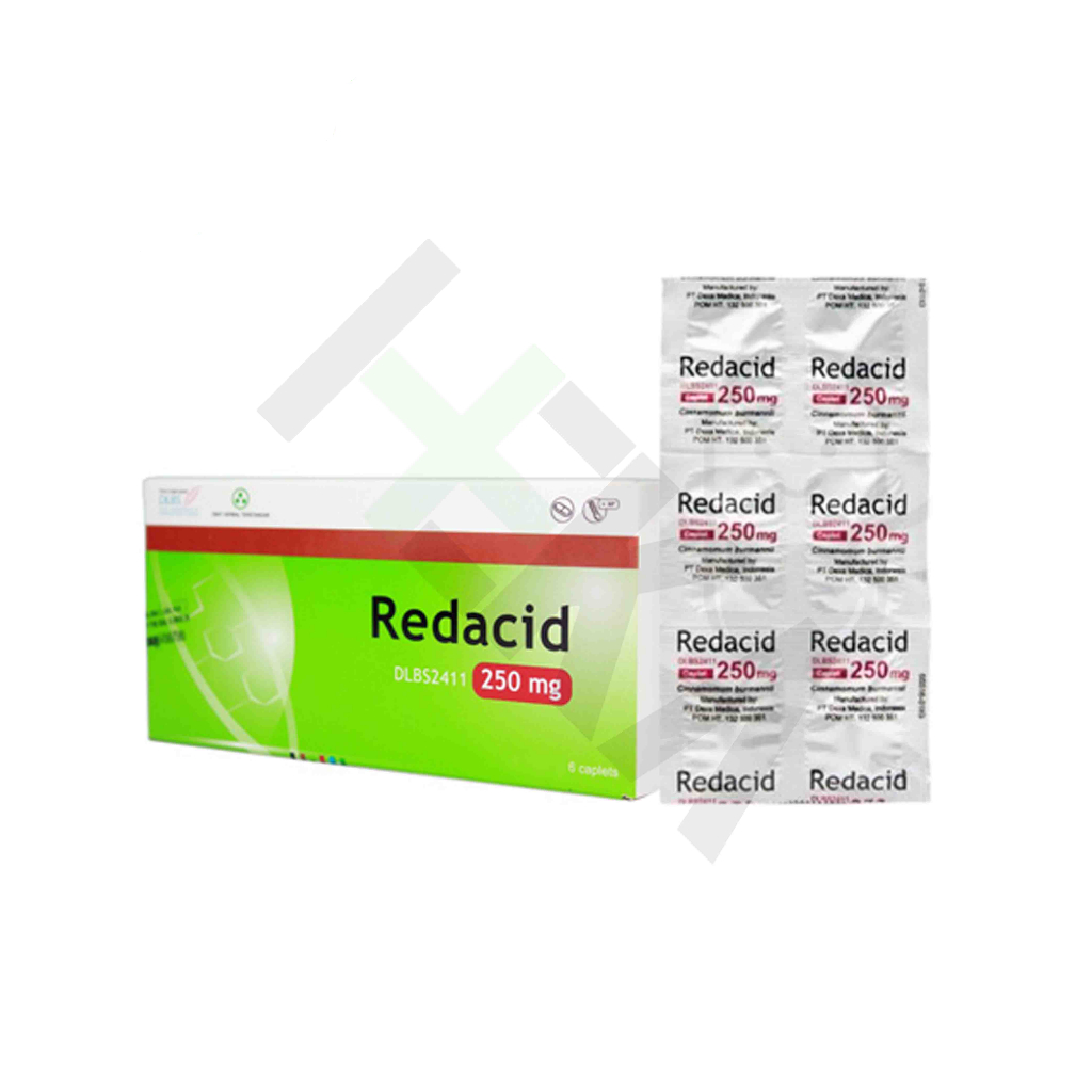 Redacid Kaplet Strip isi 6 Tablet - Obat Herbal Asam Lambung [Majapahit]