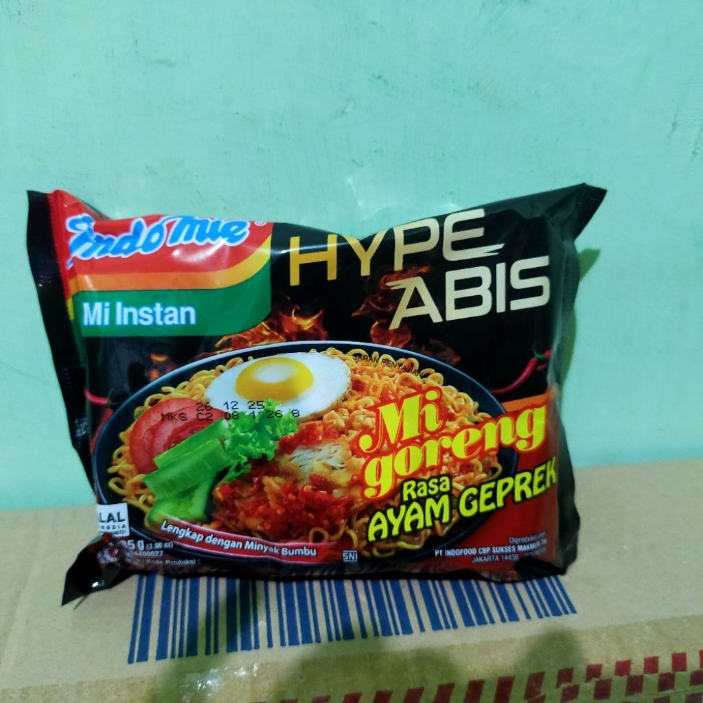 

Indomie goreng ayam geprek isi 40