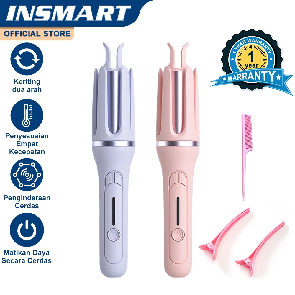 VALLO -INSMART Catokan Rambut Curly Penataan Catokan Curly Otomatis 32MM Ceramics Curly Rambut Catok