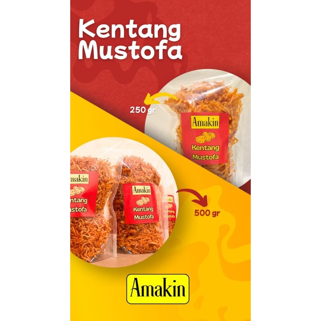 

Amakin Kentang Mustofa Pedas Manis 250gr