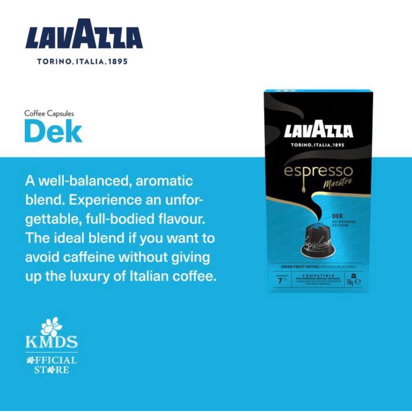 

LAVAZZA COFFE CAPSULE ESPRESSO DECAFFEINATO