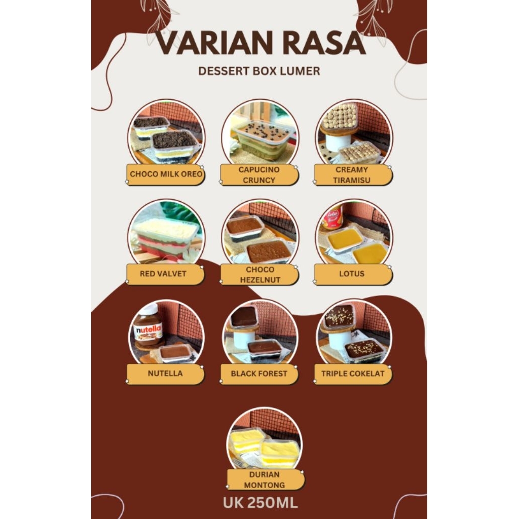 

DESEERT BOX CAKE LUMER UK 250ML