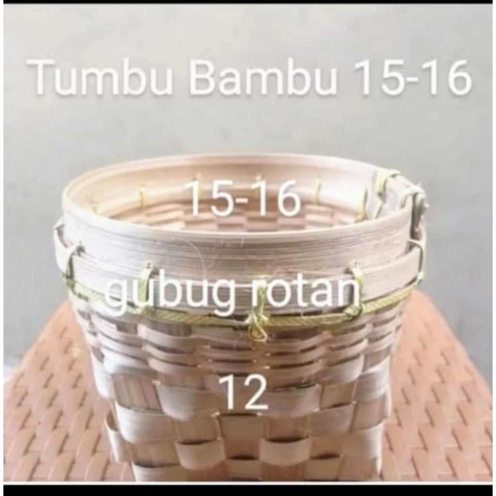Bakul Nasi / Tumbu Bambu Kecil 15