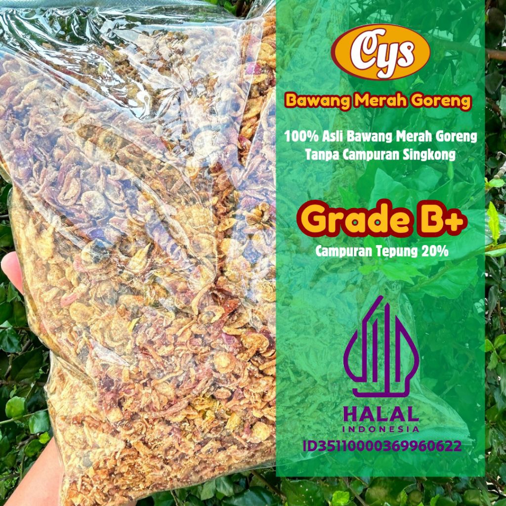 

Bawang Merah Goreng 1 Kg B+ Tepung 20% – Cocok Untuk Usaha / Rumah
