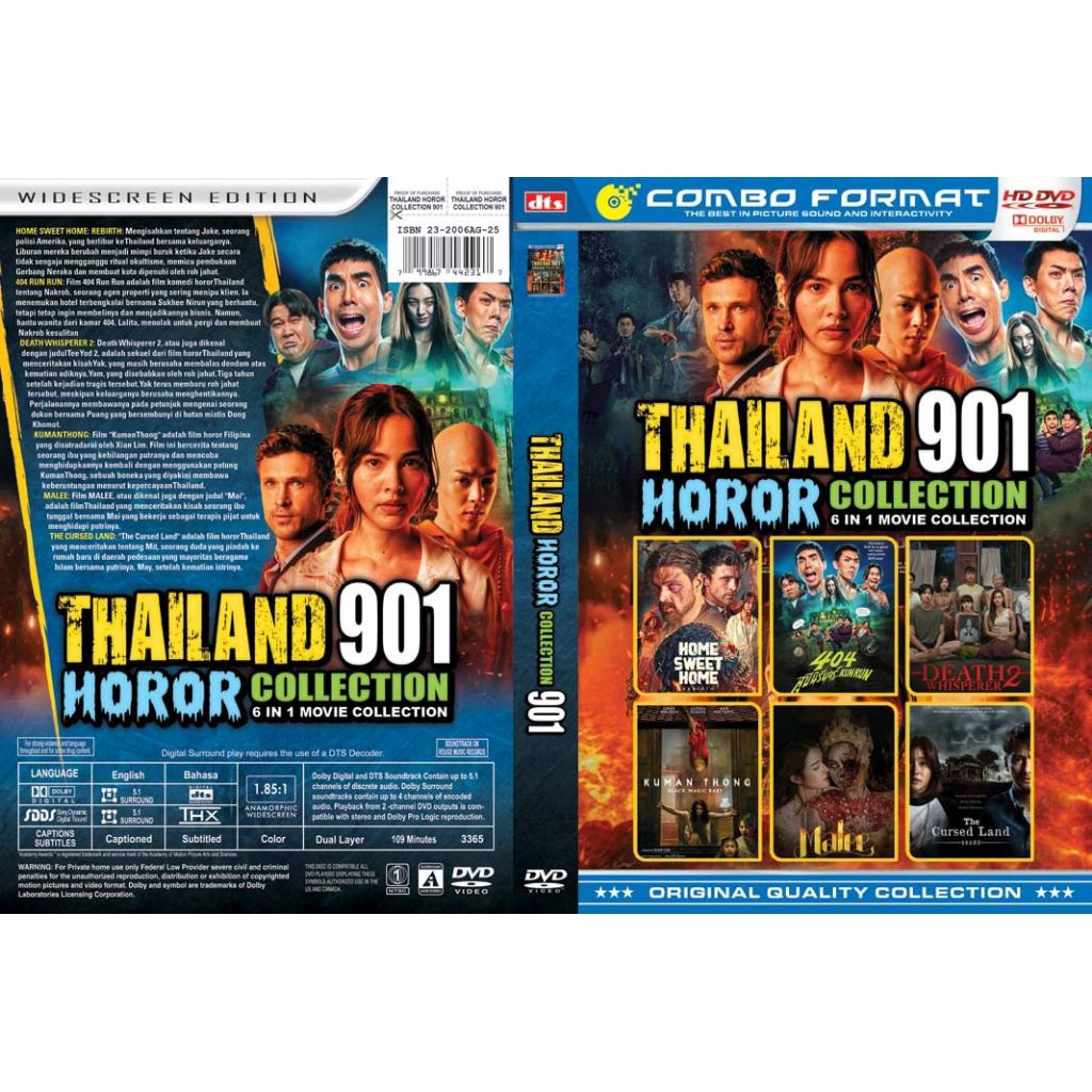 Kaset Film Horor Thailand Collection 6 in 1 Movie volume 901 paling terbaru 2025