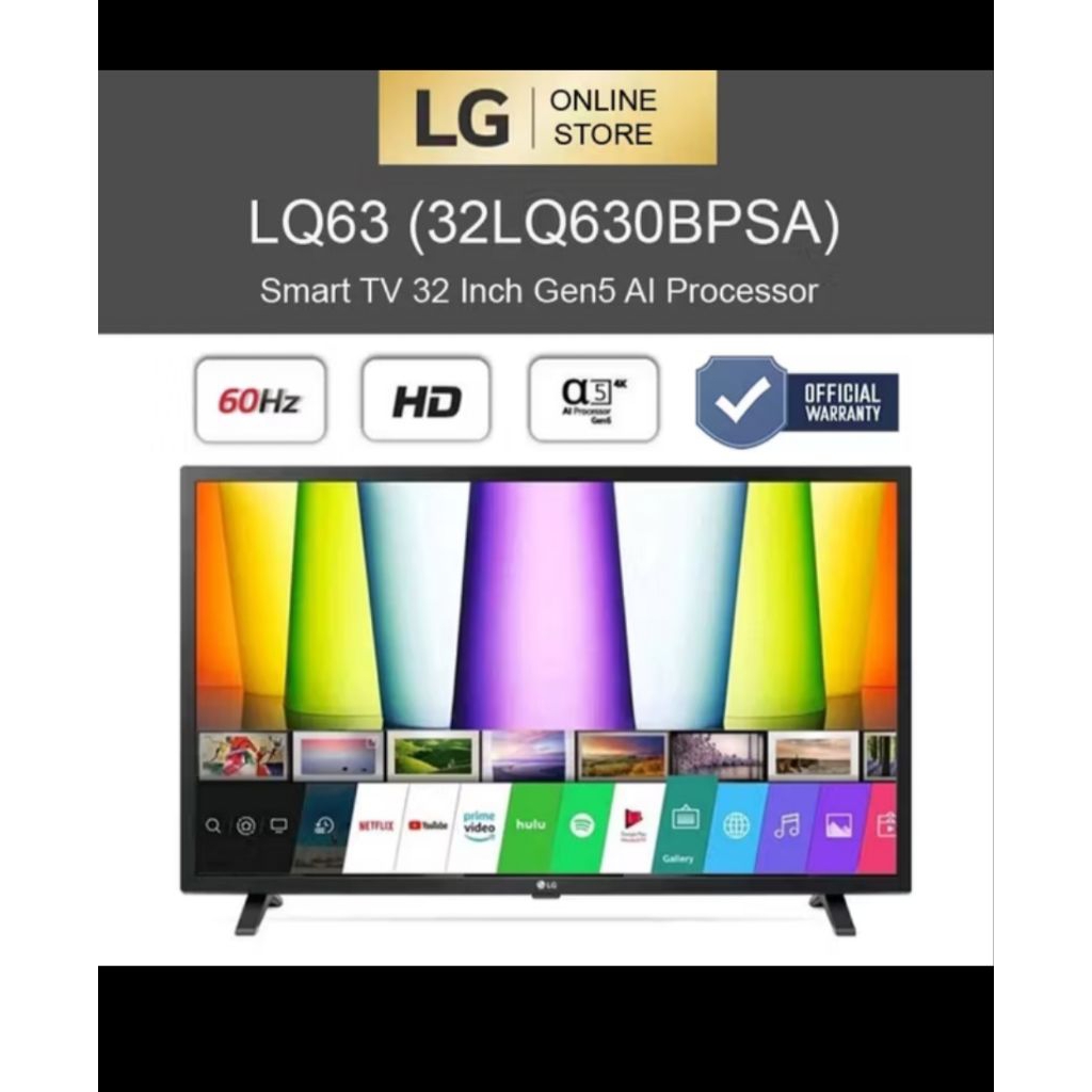 TV LED LG 32LQ630BPSA Layar Hdmi