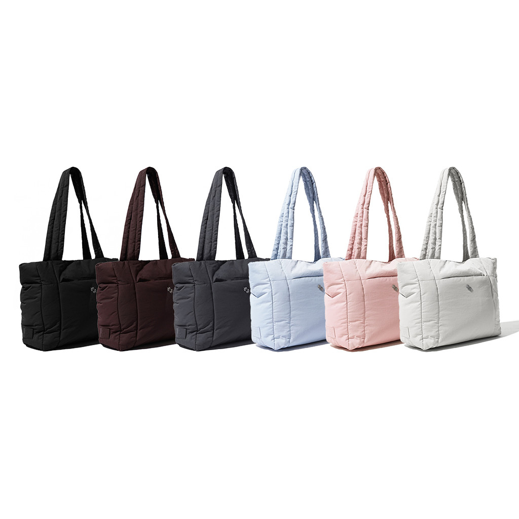 Puffer Shopper Tote Bag Laptop 16" Nylon