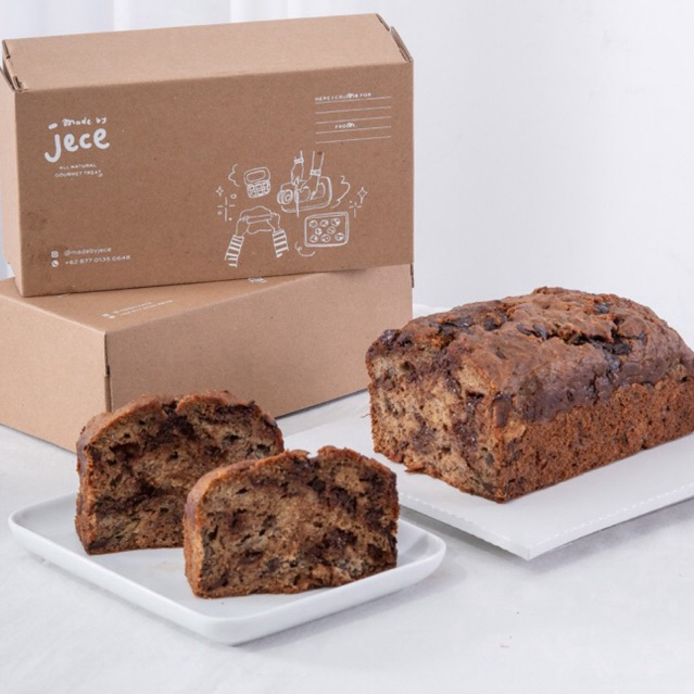 

MADE BY JECE - Bolu Pisang Banana Bread Gluten Free No Sugar Added - Loaf