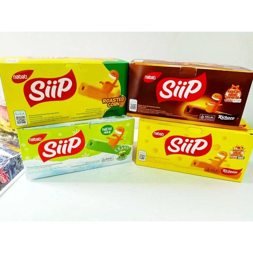 

Nabati SiiP Snack 4gr 1 Box Isi 20pcs