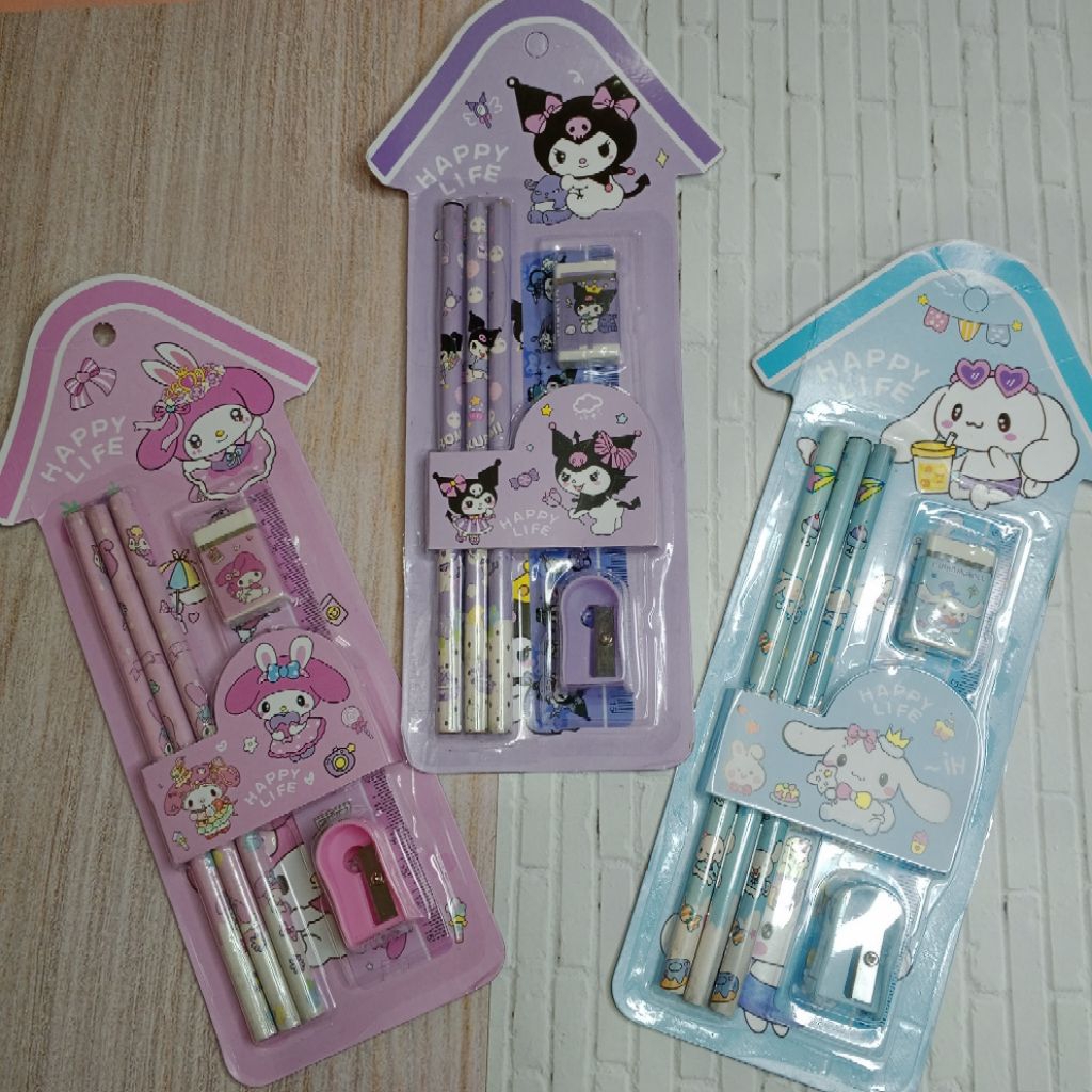

Set Alat Tulis Anak Sanrio Kuromi Melody Cinnamorol