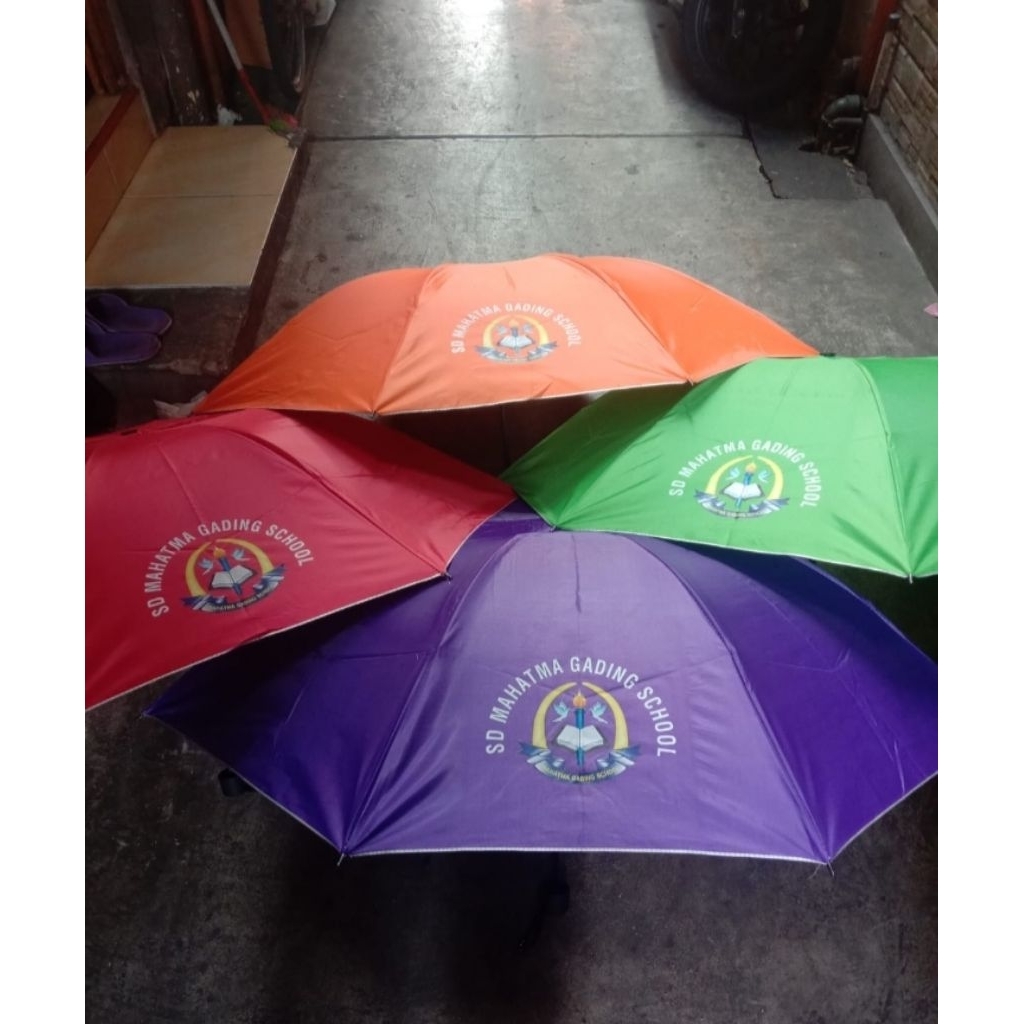 

payung lipat manual custom logo suka2, payung promosi, payung souvernir.