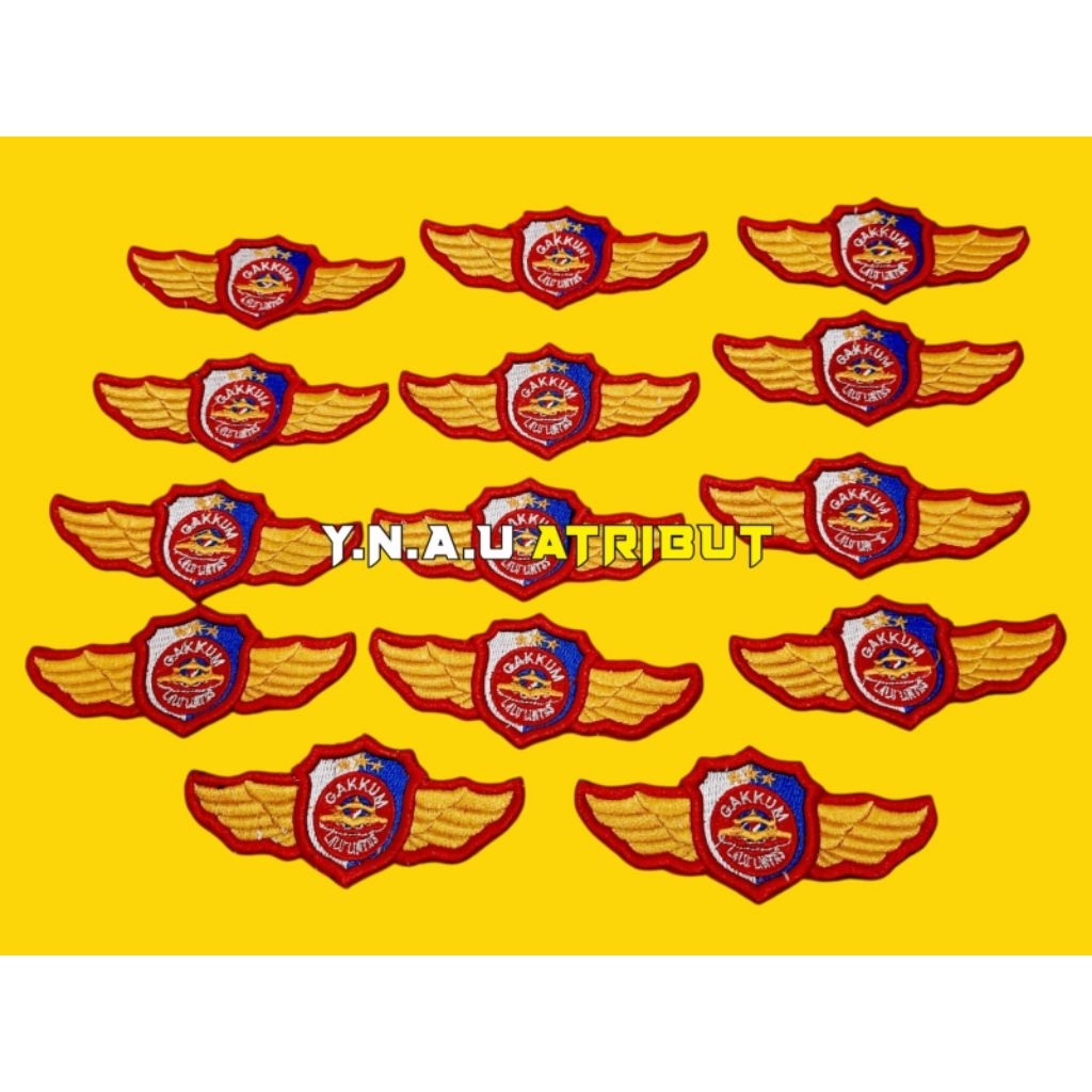 Atribut Polri Pin Gakkum Lantas Polri Bordir 3D Exclusive