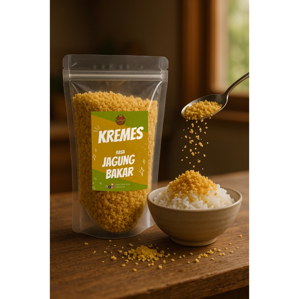 

Satya Snack – Kremes 150gr – Camilan Gurih dan Kriuk Bikin Nagih, Cocok Jadi Lauk ~ jagung bakar