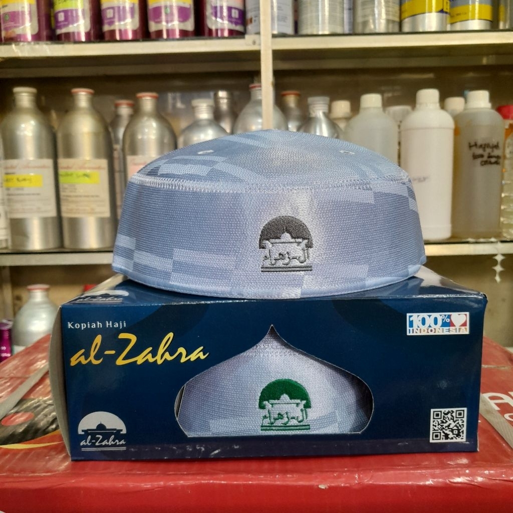 Kopiah Malaysia Al Zahra Peci Pria Malaysia Original Kopiah Putih Laki-laki Premium Peci Malaysia a5