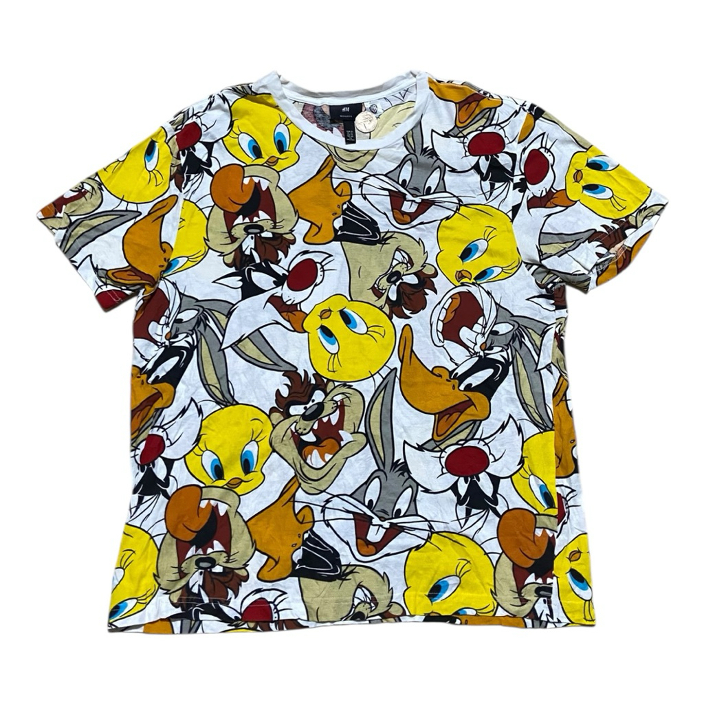 Kaos AOP Print H&M x Warner Bros Looney Tunes
