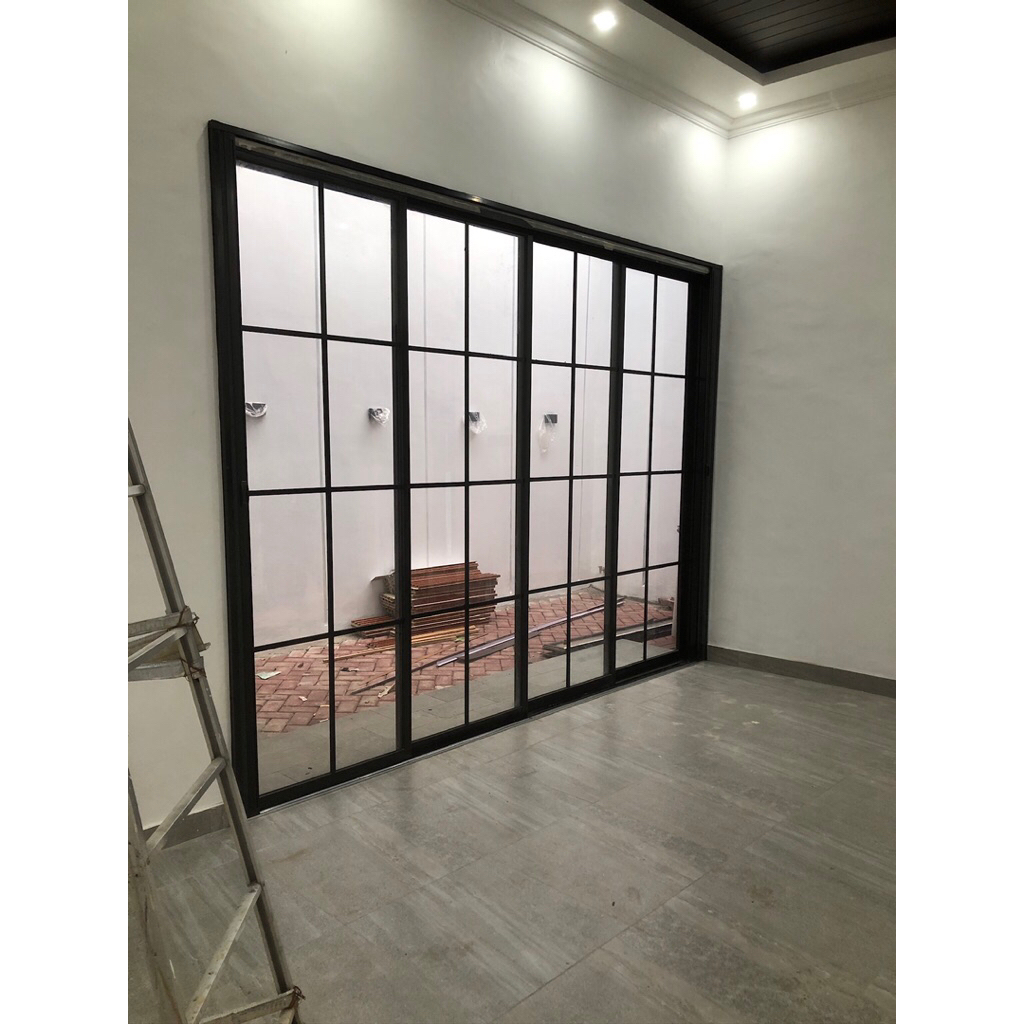 Pintu Sliding Dor Alumunium 4 daun