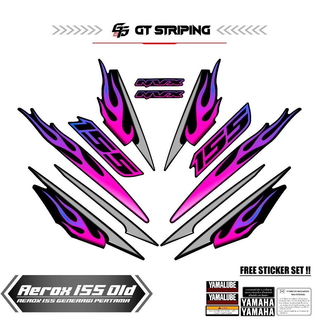 GTS 34 STICKER AEROX 155 VVA OLD / STRIPING AEROX LAMA / STIKER AEROX 155 / STREPING / STIPING / SKO