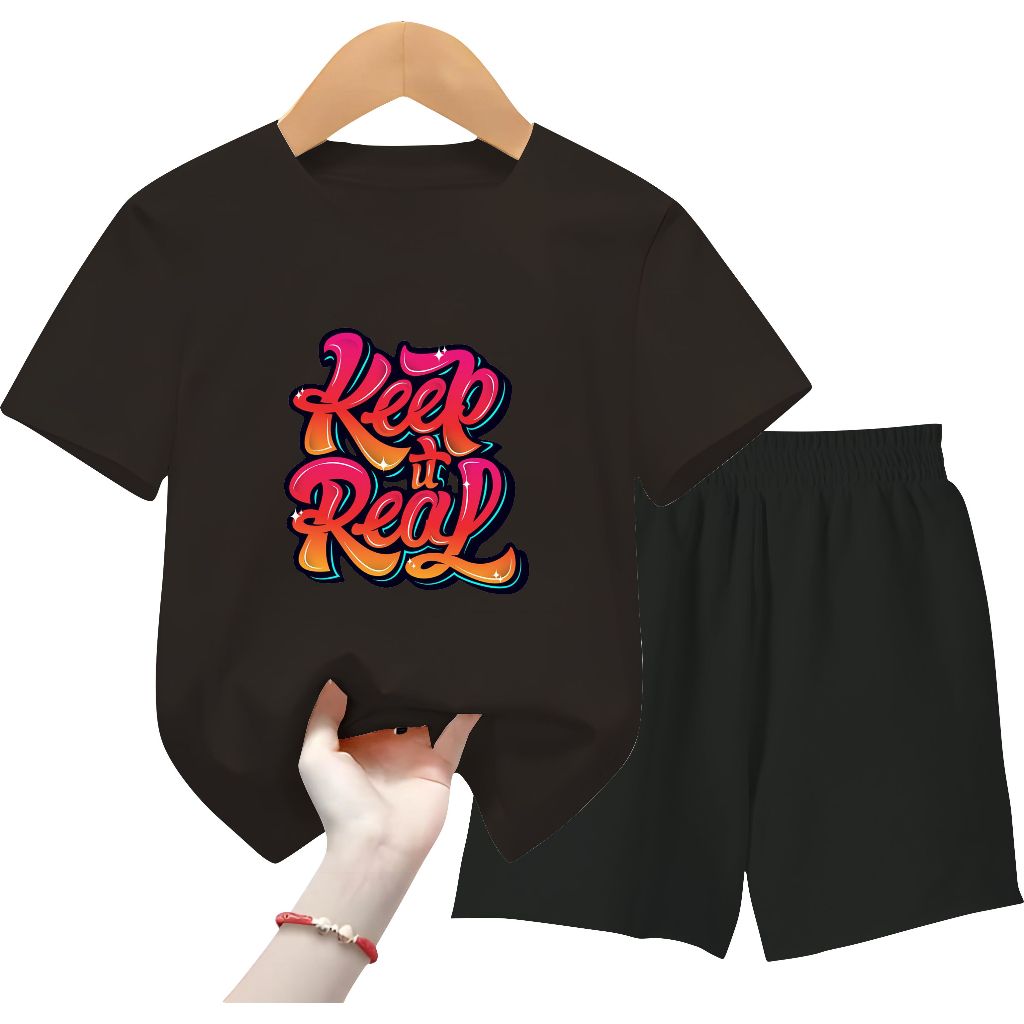 kaos anak keep it real