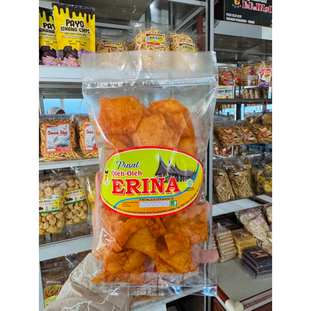 

kerupuk pangsit pedas erina