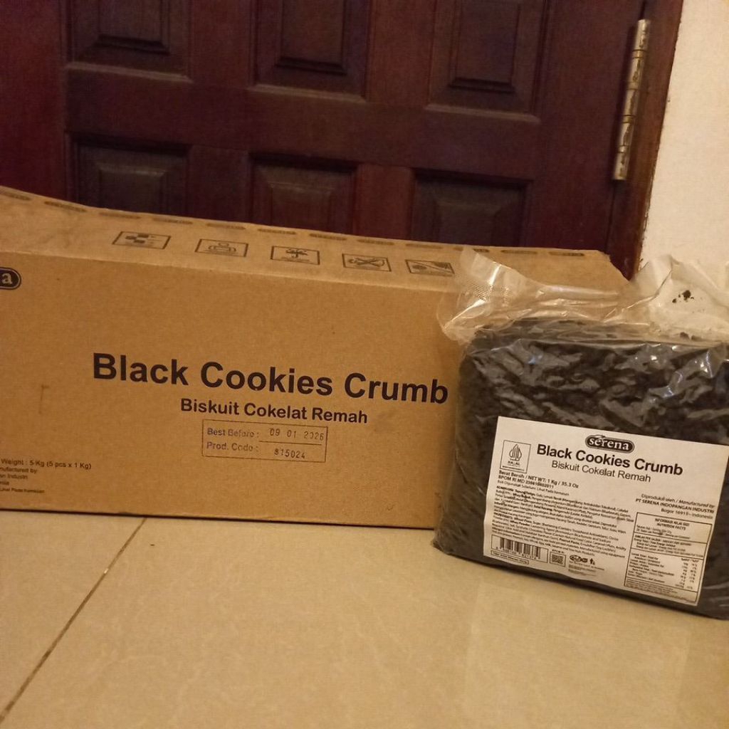 

Serena Black Cookies Crumb / Biskuit Cokelat Remah 1kg