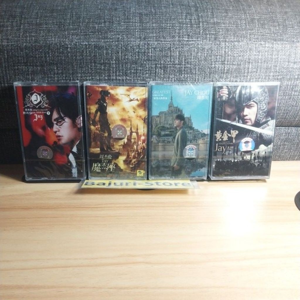 Kaset Pita Jay Chou/Album "Incomparable"  "Jay"  "Greatest Work of Art"  "Golden of The Golden Flowe