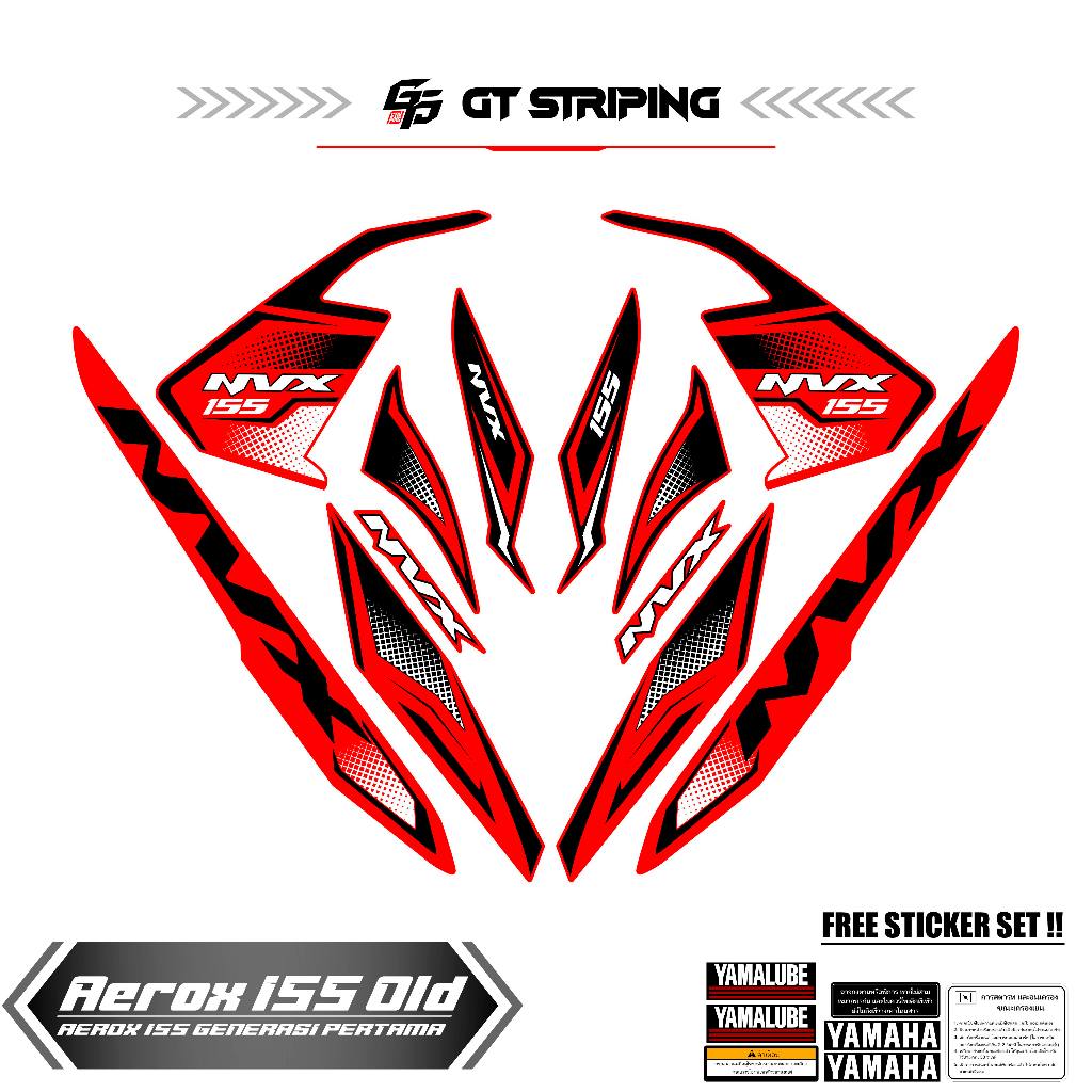 GTS 53 STICKER AEROX 155 VVA OLD / STRIPING AEROX LAMA / STIKER AEROX 155 / STREPING / STIPING / SKO