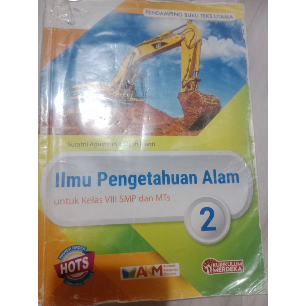 buku IPA kelas 8 SMP dan MTS (bekas)