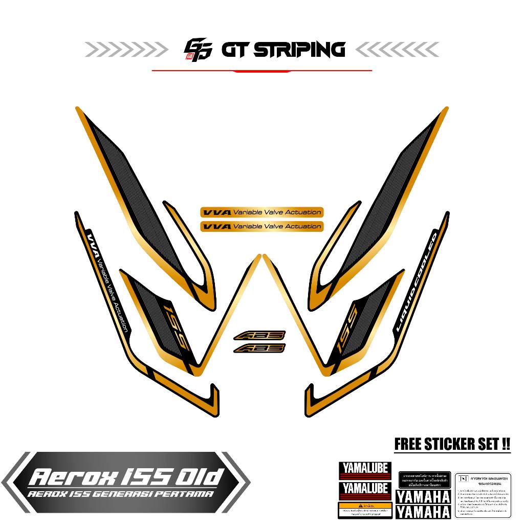 GTS 63 STICKER AEROX 155 VVA OLD / STRIPING AEROX LAMA / STIKER AEROX 155 / STREPING / STIPING / SKO