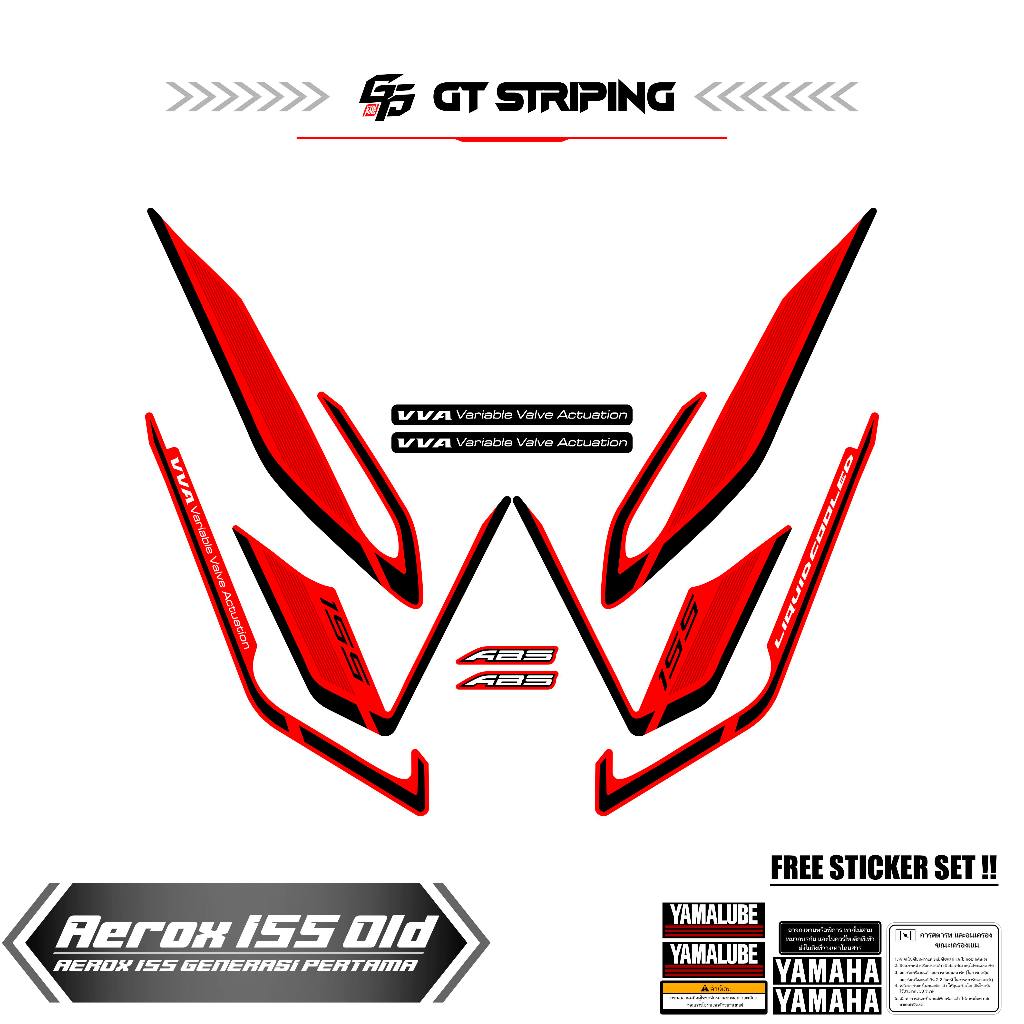 GTS 65 STICKER AEROX 155 VVA OLD / STRIPING AEROX LAMA / STIKER AEROX 155 / STREPING / STIPING / SKO